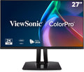 ViewSonic VP2756A-2K 27 Inch 1440p ColorPro Monitor, IPS Display with 100% sRGB and Pantone Validated for Professional Photo Editing, Advanced Ergonomics, 90W USB-C, HDMI, and DisplayPort Inputs