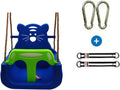 Swings Seats Baby Swing seat Bipartite, Child Swing with Safety Feature, Safety Belt, Childs Adjustable Rope Outdoor Garden Swing Seat with T bar Swing Set(A)