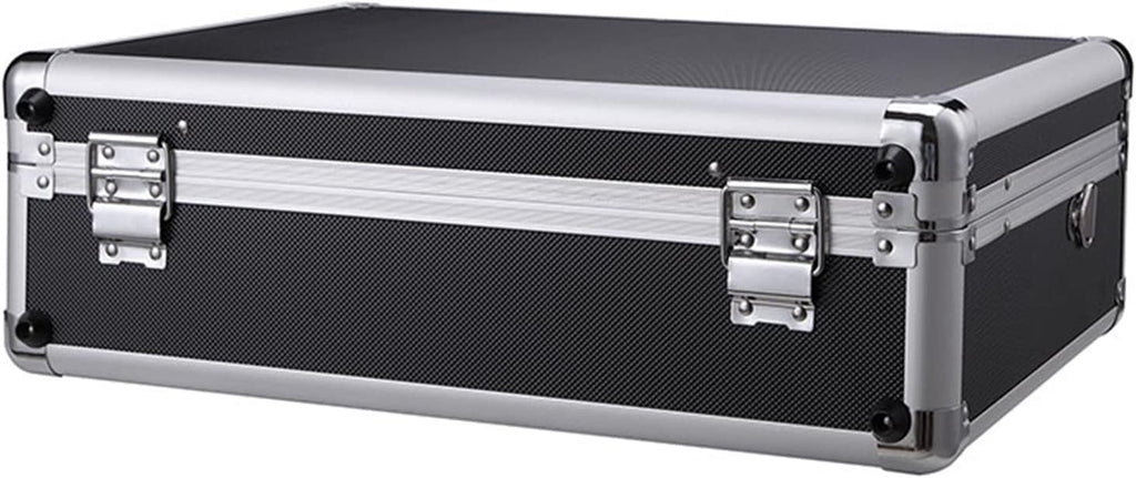 Portable Tool Box Tool Box Portable Storage Tool Box Aluminum Tool Storage Box Safe with Removable Compartment, Black Small Parts Box (Color : Brass)