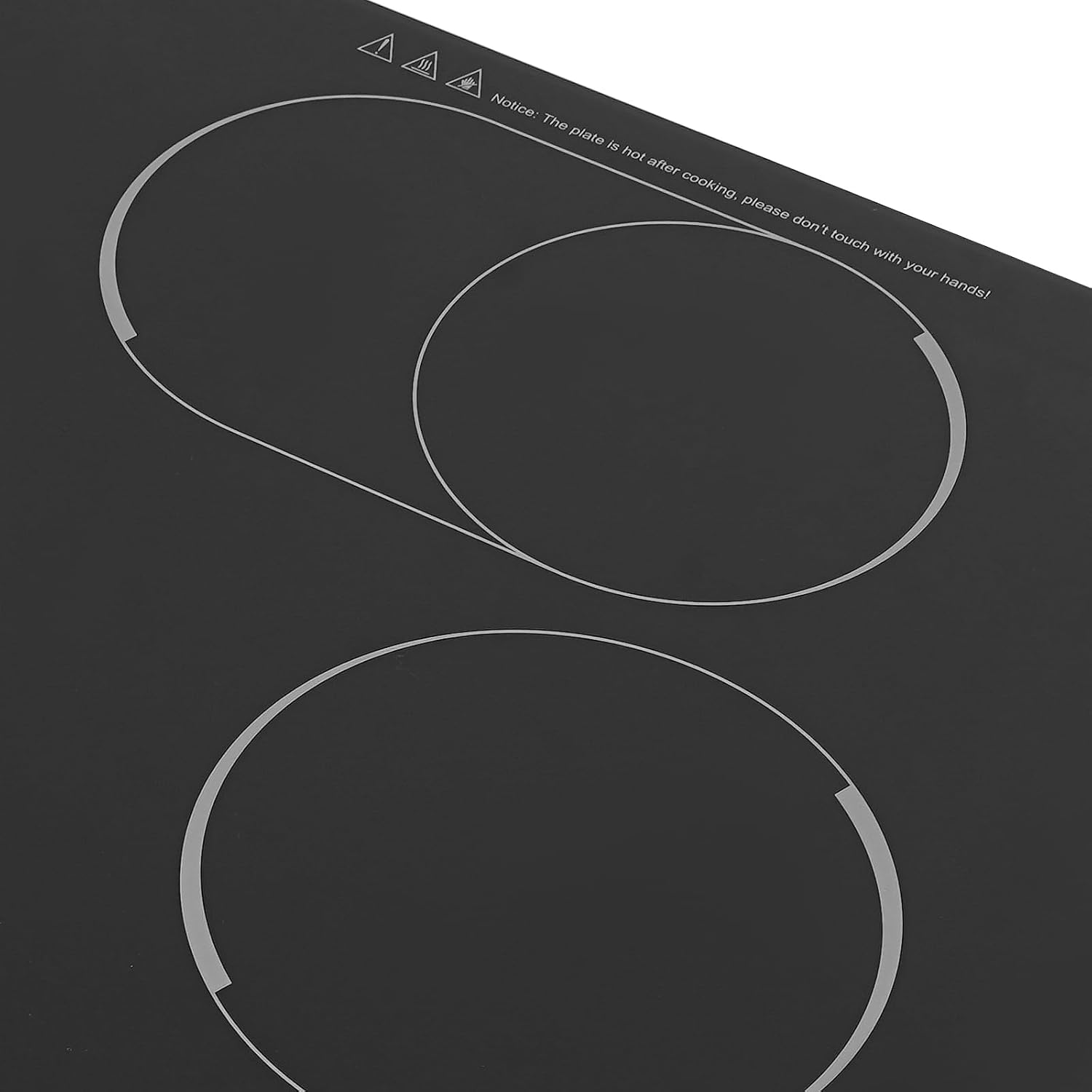 30'' Electric Cooktop with 4 Burners, 1200W Electric Stove with Adjustable Timer&Safe Lock, Top Built-In Cooktop with 5 Heating Level, Lockable Knob Control, No Plug, 110V