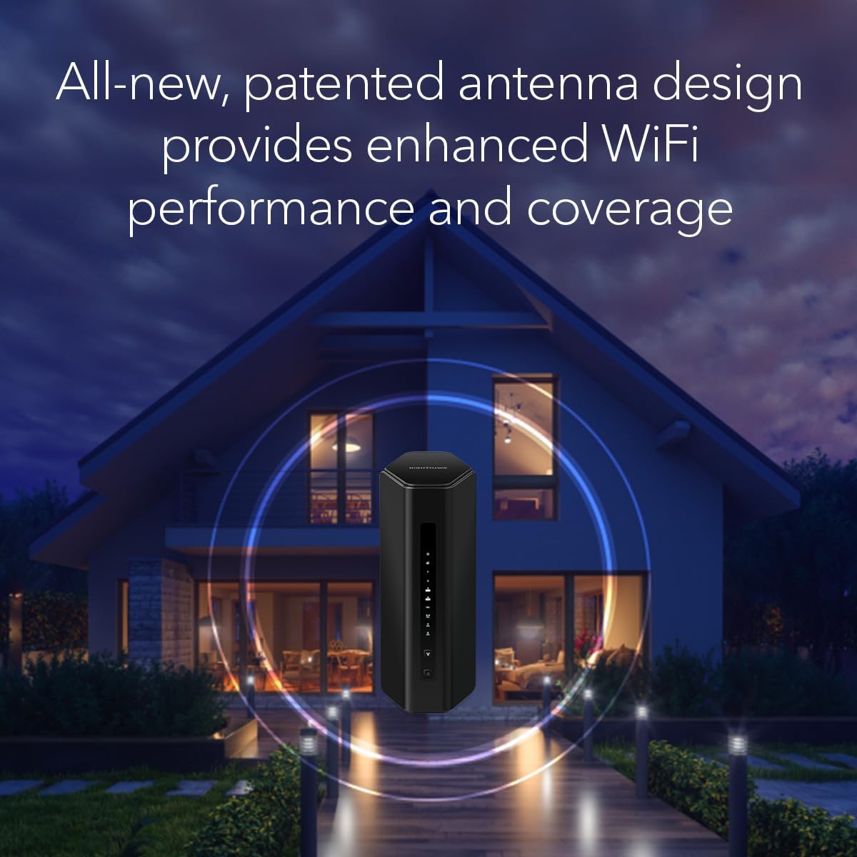 NETGEAR Nighthawk Dual-Band WiFi 7 Router (RS200) Router Only– BE6500 Wireless Speed (up to 6.5 Gbps) - Covers up to 2,500 sq. ft., 80 Devices – 2.5 Gig Internet Port - Free Expert Help