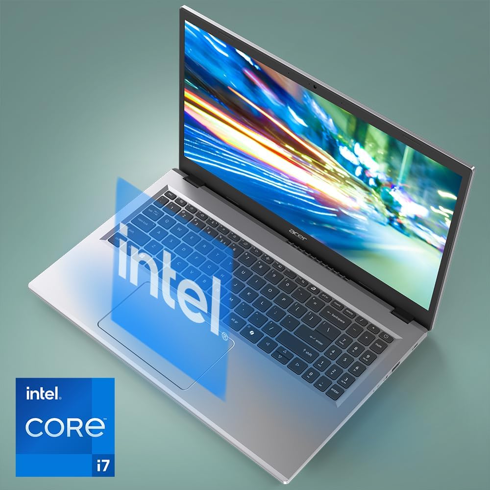 acer Aspire Go 15 AI Ready Laptop | 15.6' FHD (1920 x 1080) IPS Display | Intel Core i7-13620H | Intel UHD Graphics | 16GB DDR5 | 512GB PCIe Gen4 SSD | Wi-Fi 6 | Windows 11 Home | AG15-71P-794K