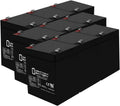 Mighty Max Battery ML5-12 - 12 Volt 5 AH SLA Battery - Pack of 9