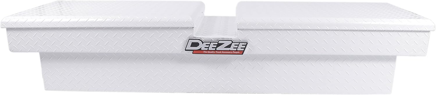 Dee Zee DZ8370WH Full Size White Double Lid (Gull Wing) Tool Box