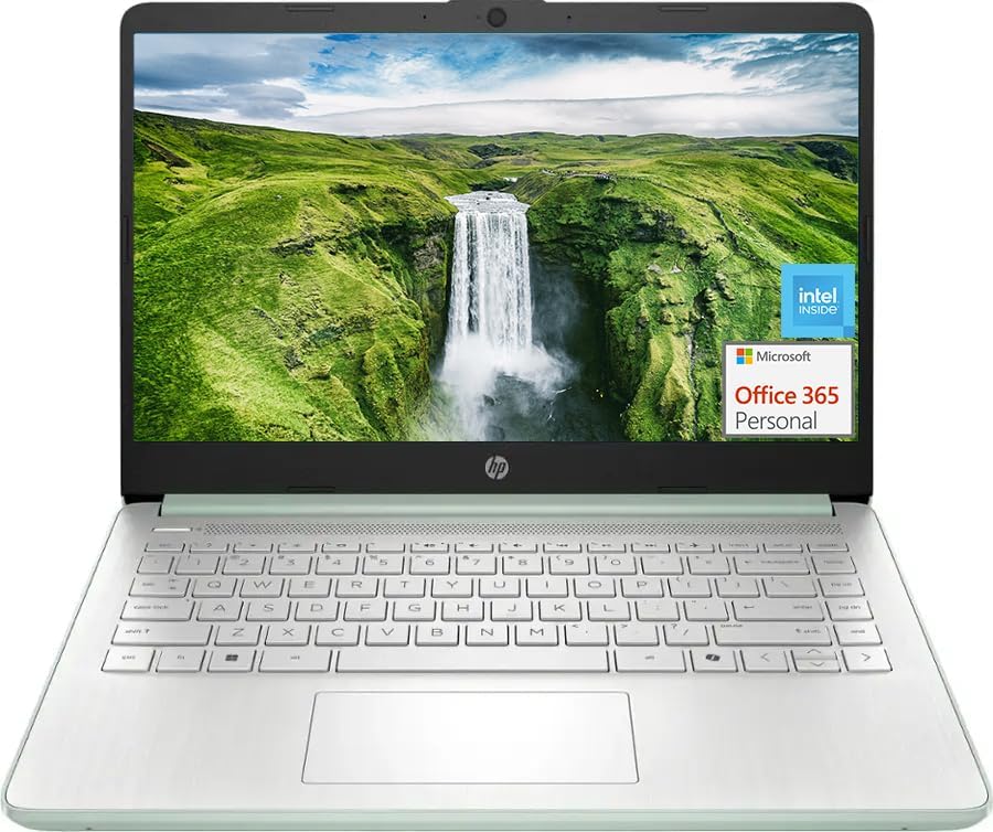 HP Laptop 14' for Student & Business, 1 Year Office 365, 16GB RAM, 384GB Storage(128GB UFS + 256GB SD Card), Intel Quad-Core Processor(Beat i3-1115G4), Wi-Fi 6, Webcam, USB C, Win 11 Pro