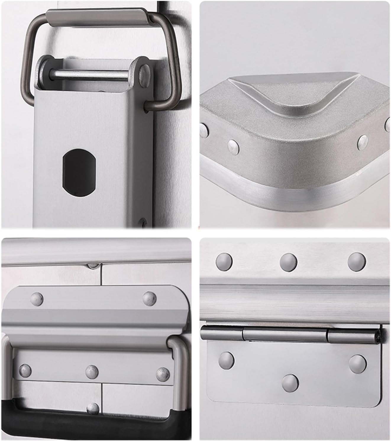 Tool Box Metal Tool Box Aluminium Storage Box Professional Portable Storage Cabinet Workshop Toolbox Household Book Organiser Tool Storage(Medium)