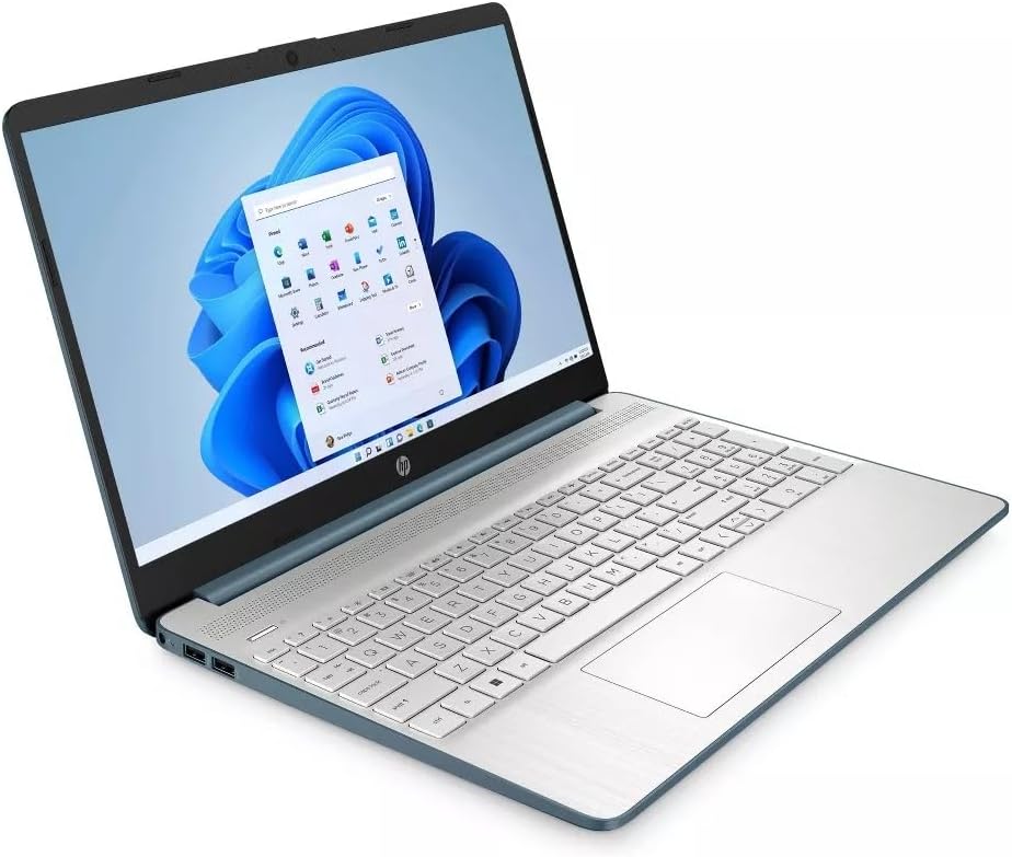 HP 15 Slim Laptop in Ocean Blue Intel 10-core i5-1235u up to 4.2GHz 8GB RAM 256GB SSD 15.6in FHD LCD WiFi HDMI Win 11 (15-DY58 - Renewed)