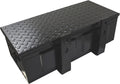 K & M No. 30 Tractor and Truck Tool Box - Steel, Gloss Black, Hasp Latch, Mounting Brackets Included, Model Number 1520
