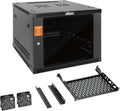 Tecmojo 9U Wall Mount Rack Cabinet, Heavy-Duty 176 Lbs High Load Capacity, 19' Enclosed Server Network Rack with Glass Door, 17.7' Deep – Elite Collection