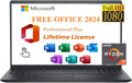 Dell Inspiron 15.6' Touchscreen Laptop - Business & Student Laptop Computer, with 2024 Office Lifetime & Win 11 Pro, Ryzen 7 7730U (Beats i7-1255u),16GB RAM, 1TB PCIe SSD WVA LED-Backlit FHD Display