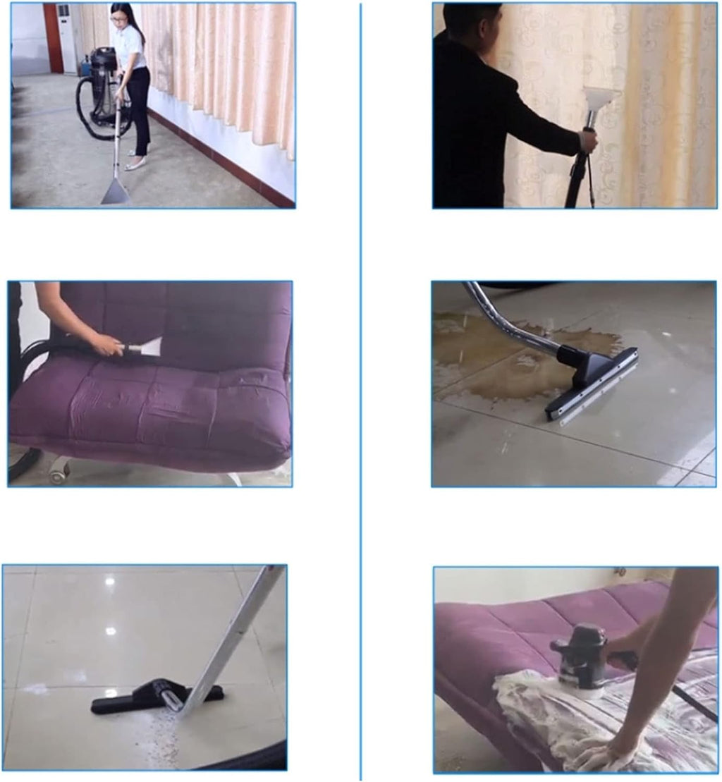 Pro Carpet Cleaning Machine 60L/16Gal Deep Powerful Cleaner Commercial 3 in 1 Wet/Dry Sofa Curtain Cleaner 110V, 2110W