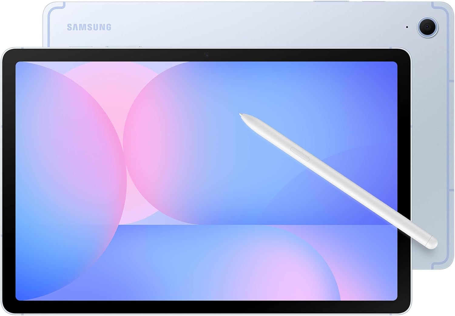 Samsung Galaxy Tab S10 FE 128GB WiFi Android Tablet + Book Cover Keyboard Slim, Large Display, Long Battery Life, Powerful Processor, S Pen, US Version, 2025, 2 Yr Manufacturer Warranty, Blue