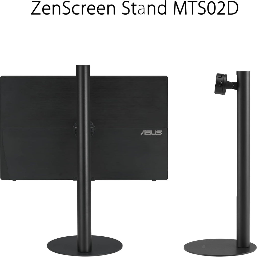 ASUS ZenScreen Stand MTS02D - Ergonomic Stand for Portable Monitors, Tilt, Pivot, Height adjustments, 1/4' Tripod Socket Compatible, Work from Home Setup, Home Office