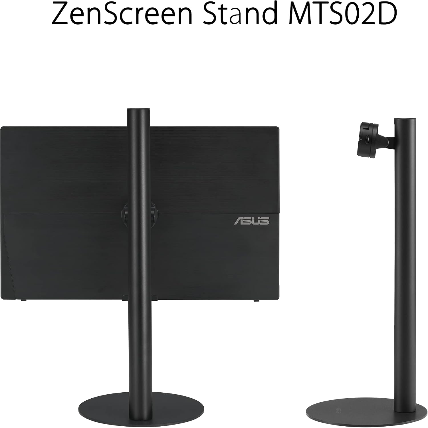 ASUS ZenScreen Stand MTS02D - Ergonomic Stand for Portable Monitors, Tilt, Pivot, Height adjustments, 1/4' Tripod Socket Compatible, Work from Home Setup, Home Office