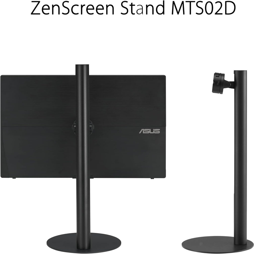 ASUS ZenScreen 16' (15.6 inch viewable) 1080P USB-C Portable Monitor (MB16AHV) & ZenScreen Stand MTS02D - Ergonomic Stand for Portable Monitors, Tilt, Pivot, Height adjustments, 1/4'