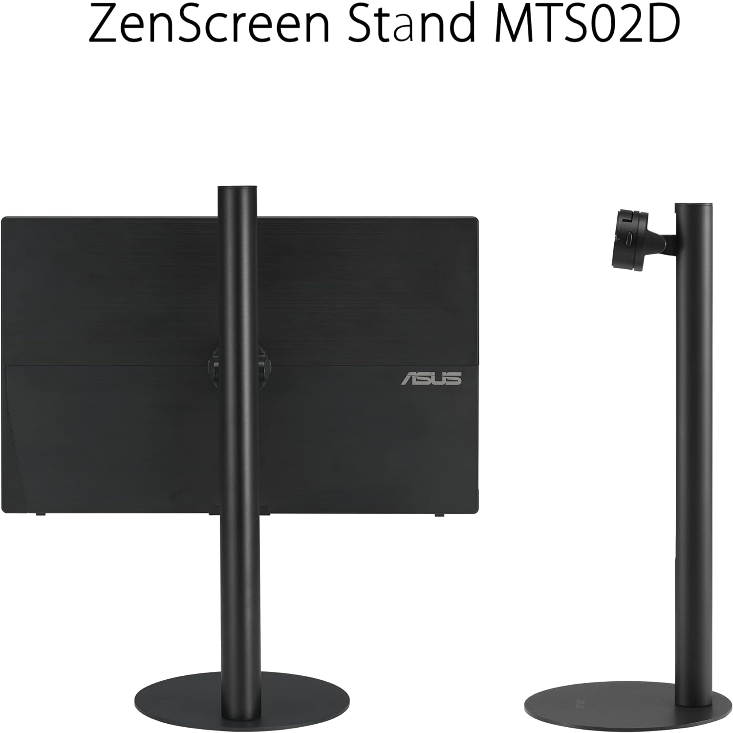ASUS ZenScreen 16' (15.6 inch viewable) 1080P USB-C Portable Monitor (MB16AHV) & ZenScreen Stand MTS02D - Ergonomic Stand for Portable Monitors, Tilt, Pivot, Height adjustments, 1/4'