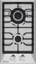 Empava 12 in. Gas Stove Cooktop 2 Italy Sabaf Sealed Burners NG/LPG Convertible in Stainless Steel