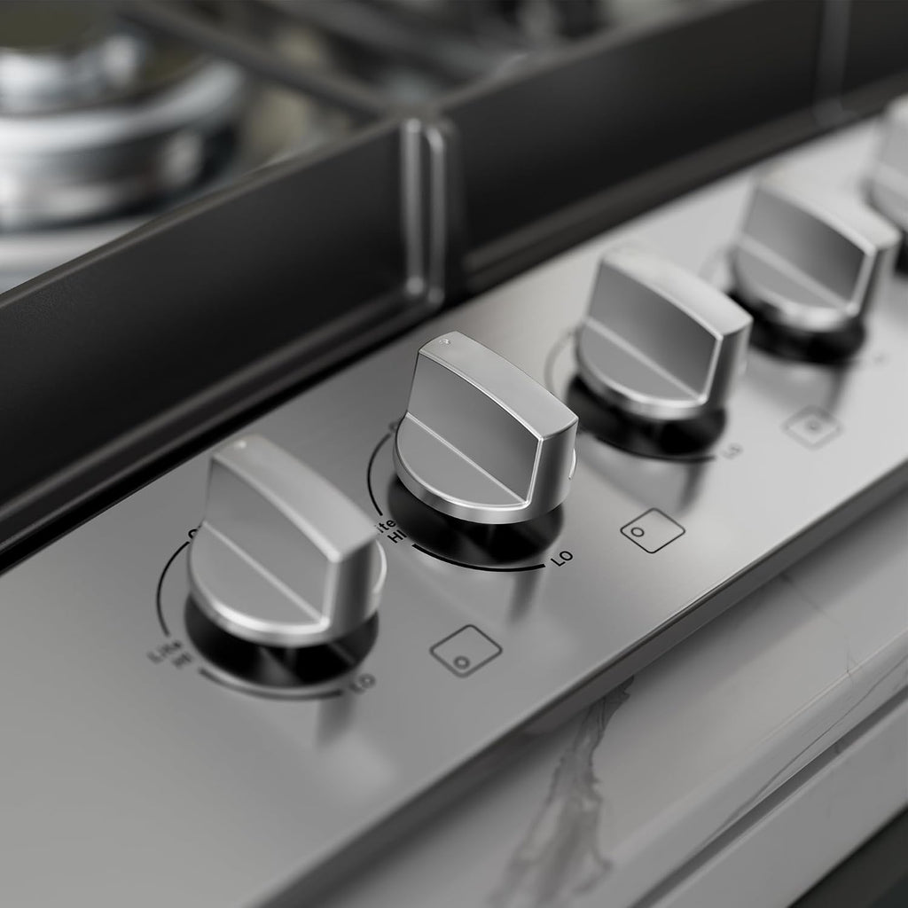 Empava 36 Inch Gas Cooktop with 5 Sealed SABAF Burners, Stainless Steel Built-in Stove Top, Auto Electric Pulse Ignition, Flame Failure Protection, LPG/NG Convertible