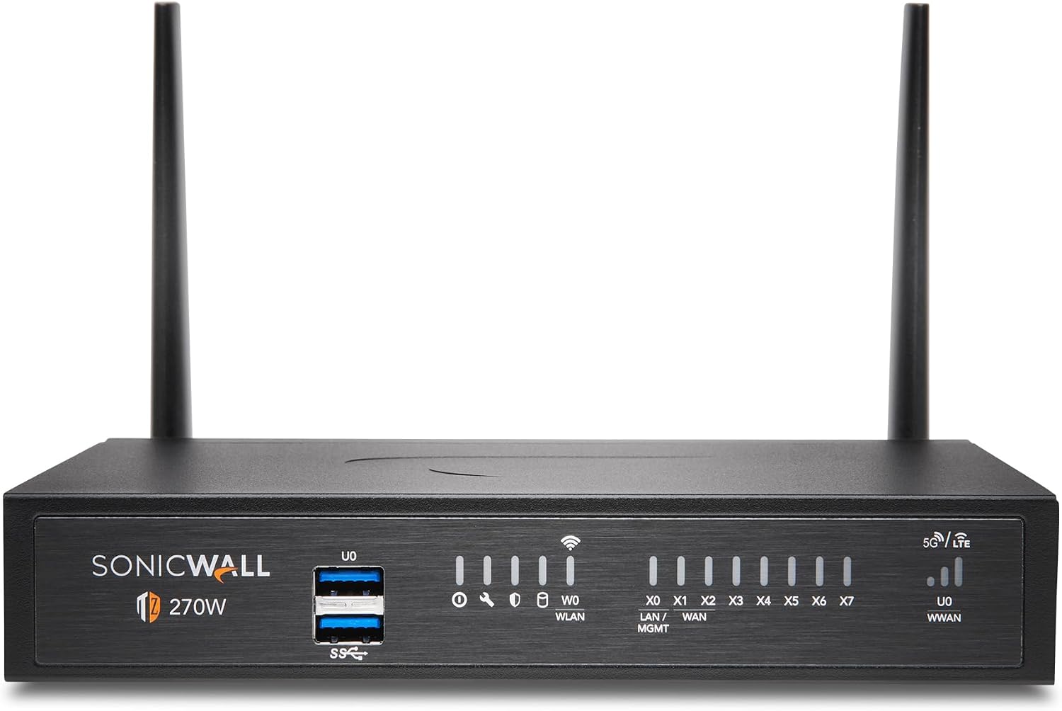 SonicWall TZ270W Wireless Gen7 Firewall | SMB Wi-Fi Security Appliance with 2 Gbps Firewall Speed, Integrated Wireless Radios, Threat Protection, and Cloud Management (02-SSC-8444)