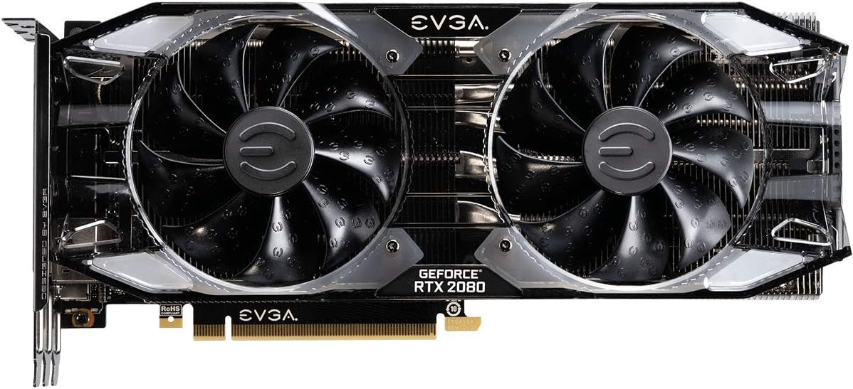 EVGA GeForce RTX 2080 XC Ultra, Overclocked, 2.75 Slot Extreme Cool Dual, 70C Gaming, RGB, Metal Backplate, 8GB GDDR6, 08G-P4-2183-KR