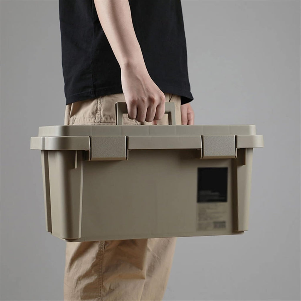 Portable Tool Box Tool Box Plastic Storage Tool Box with Removable Tray, Multifunctional Storage Tool Box with Lock for Home Small Parts Box