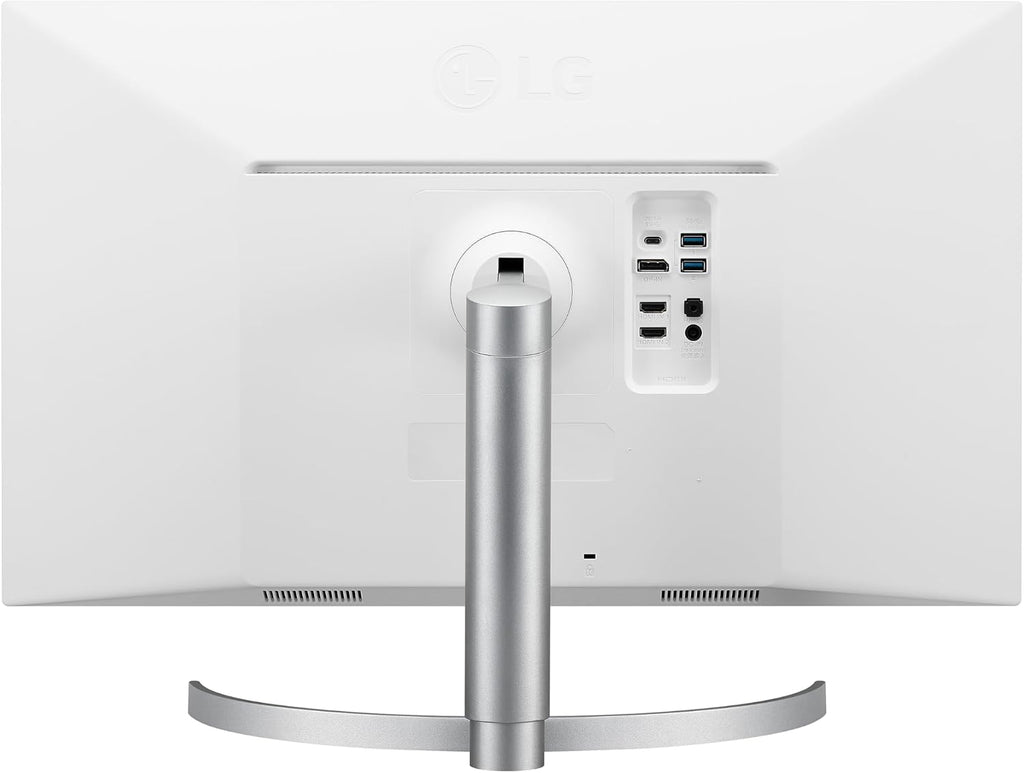 LG 27UN850-W Ultrafine Computer Monitor 27-Inch UHD 4K UHD 2160p IPS with VESA DisplayHDR 400 AMD FreeSync and USB-C - White/Silver