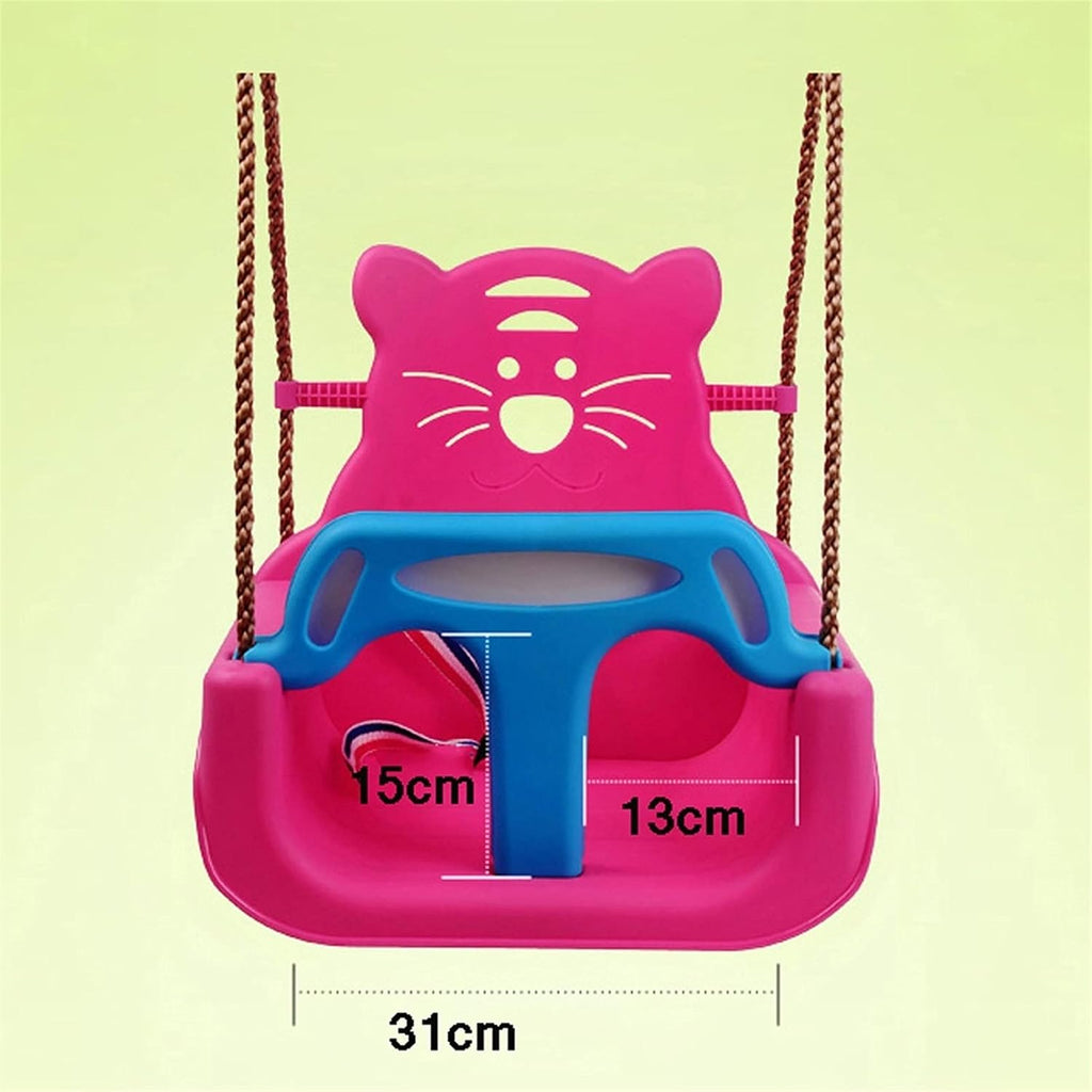 Swings Seats Baby Swing seat Bipartite, Child Swing with Safety Feature, Safety Belt, Childs Adjustable Rope Outdoor Garden Swing Seat with T bar Swing Set(B)