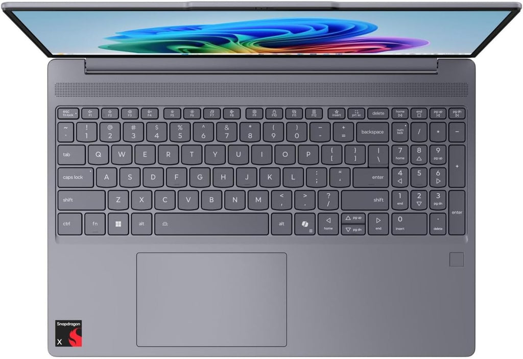 Lenovo IdeaPad Slim 3X Home Student Business Laptop 2025, 15.3' 2K (1920x1200) Touchscreen, 8-Core Snapdragon X X1-26-100, 16GB LPDDR5x RAM, 512GB SSD, FPReader, Wi-Fi 7, Webcam, Copilot Windows 11