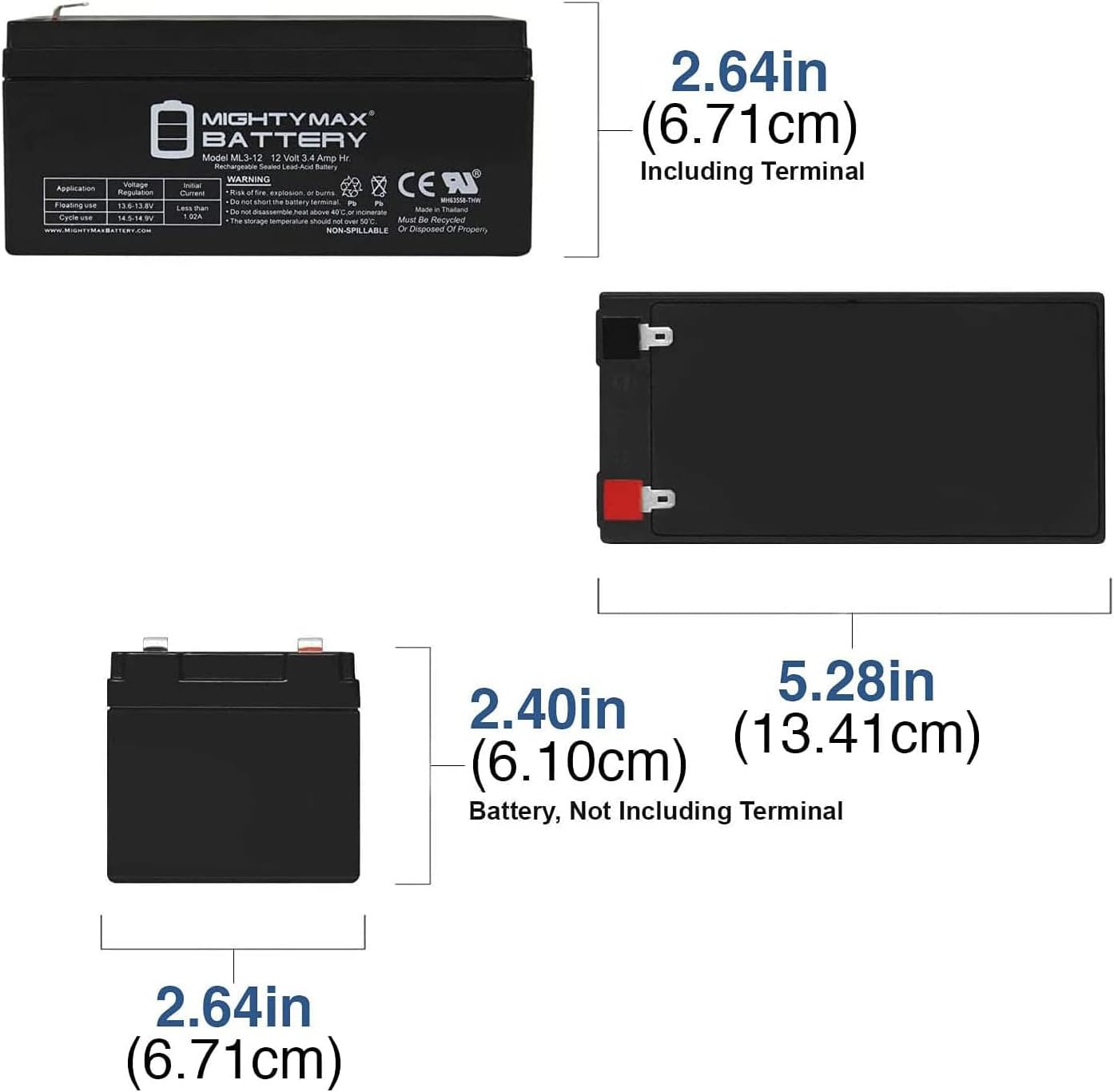 Mighty Max Battery ML3-12 Replacement for Toro Lawn Mower # 106-8397 BATTERY-12 Volt - 10 Pack
