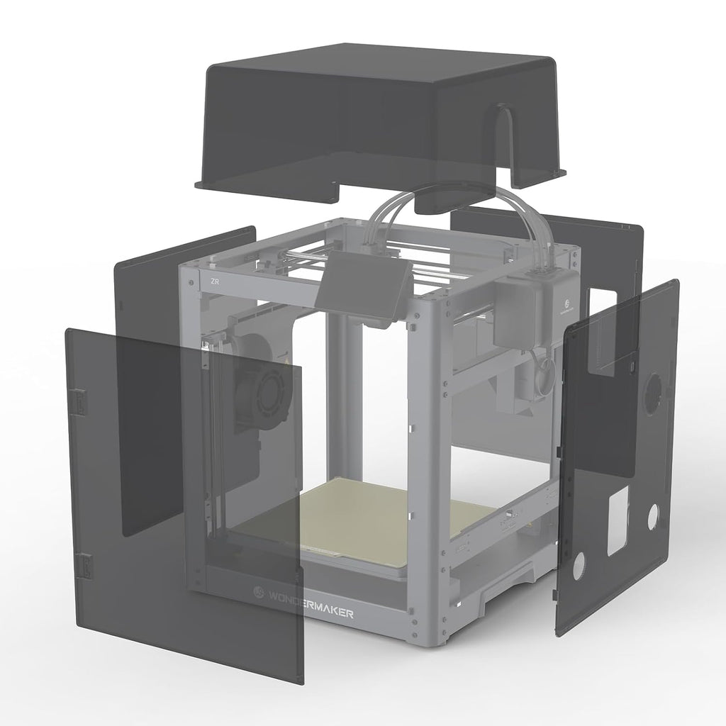 SainSmart x WonderMaker ZR 3D Printer Enclosure Kit, Safer, Quieter Cover with Built-in Air Filtration, Stable Temperature for High-Performance Filaments Like ABS, ASA, PETG-CF