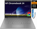 HP Chromebook 14 Laptop (14' Anti-Glare, Intel Celeron N4500, 4GB RAM, 192GB Storage (64GB + 128GB SD)) for Home & Student, Lightweight, Fast Charge, 10-Hr Battery Life, IST HUB, Wi-Fi 6, Chrome OS