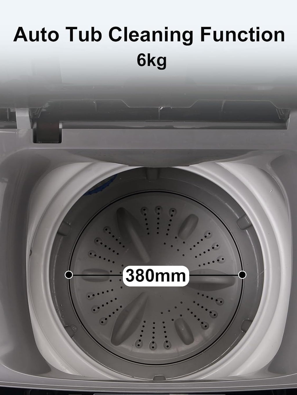 17.7 lbs Full Automatic Washing Machine with LED Display Compact Washing Machine with Drain Dump, 10 Wash Programs and 8 Water Levels Ideal for Dorms, Apartments, RV, Grey