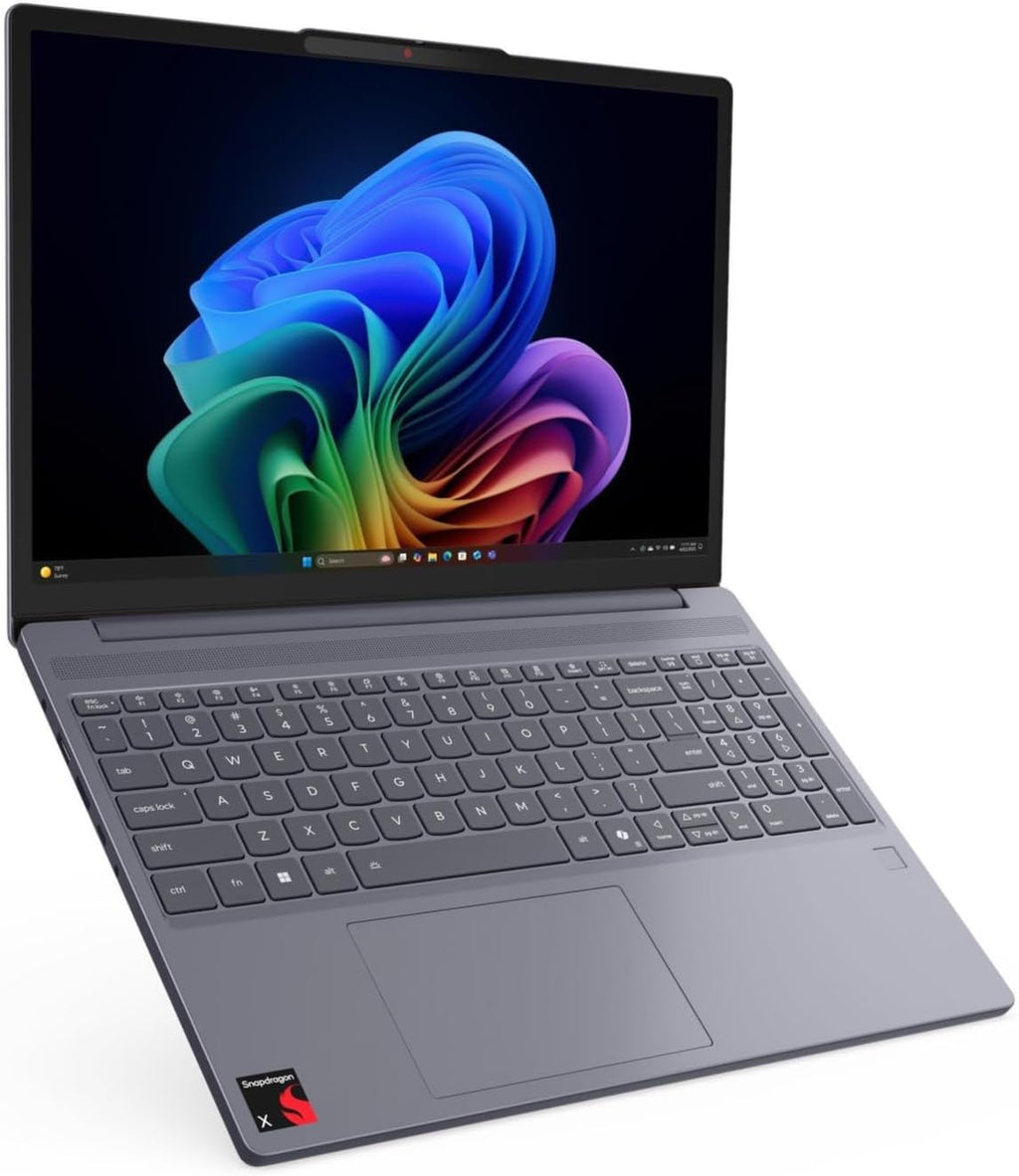Lenovo IdeaPad Slim 3X Home Student Business Laptop 2025, 15.3' 2K (1920x1200) Touchscreen, 8-Core Snapdragon X X1-26-100, 16GB LPDDR5x RAM, 512GB SSD, FPReader, Wi-Fi 7, Webcam, Copilot Windows 11