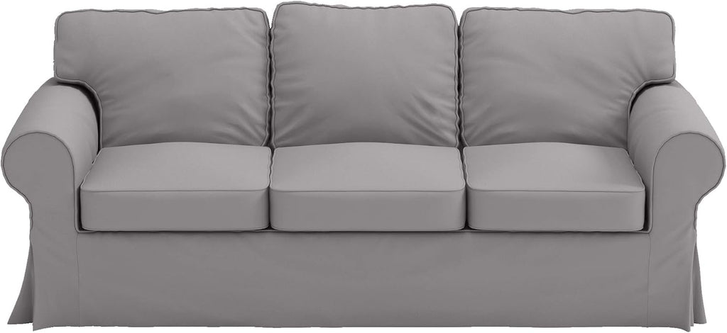 Heavy Duty UPPLAND (Not EKTORP) Sofa Cover Replacement Compatible with IKEA UPPLAND 3 Seat Sofa, Loveseat, Armchair, Sectional Corner, or Footstool Slipcover Only (Uppland Sofa Light Gray)