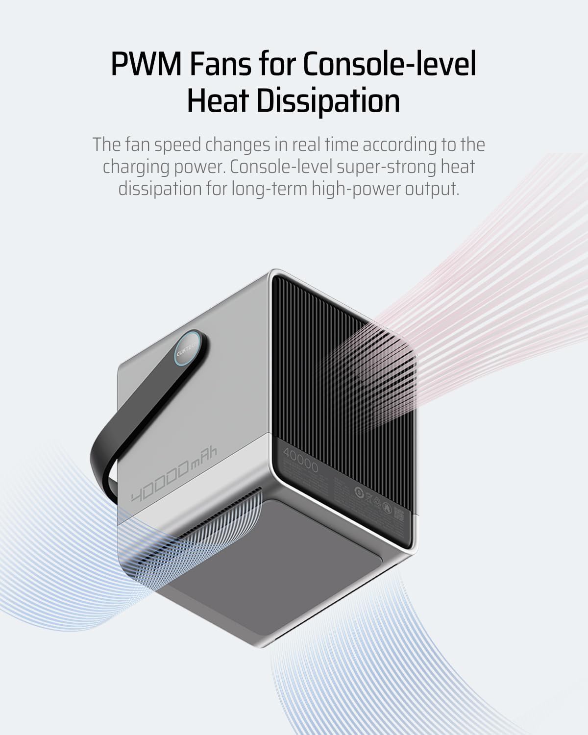 CUKTECH 30 140W Power Bank Station 40,000mAh(4S1P), 144Wh Portable Power Station for Travel/Outdoor Camping, Multi-Port for 5 Devices, Fast Charging for Laptop, iPhone, Camera, Drone, and More
