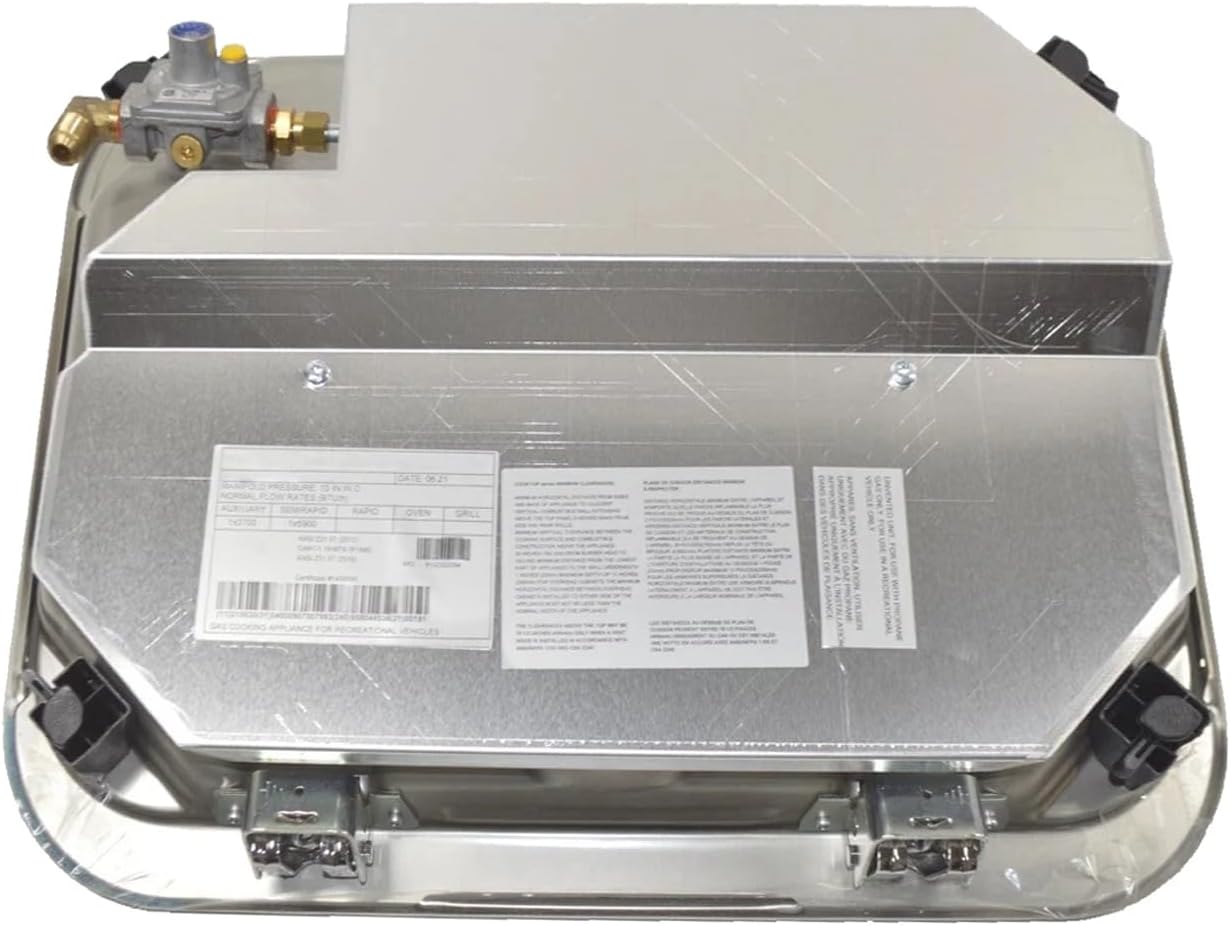 2 Burner Propane Cooktop Drop In Stove with Glass Lid Scratch Dent Replaces Dometic PI8022