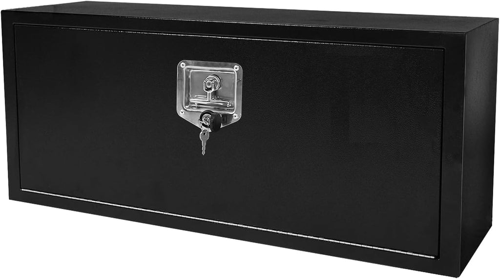 36 Inch Steel Underbody Truck Tool Box with T-Handle Lock Latch, Truck Storage Organizer for Organization and Storage, Job Tool Chest, 36'x 14'x 16' Inch