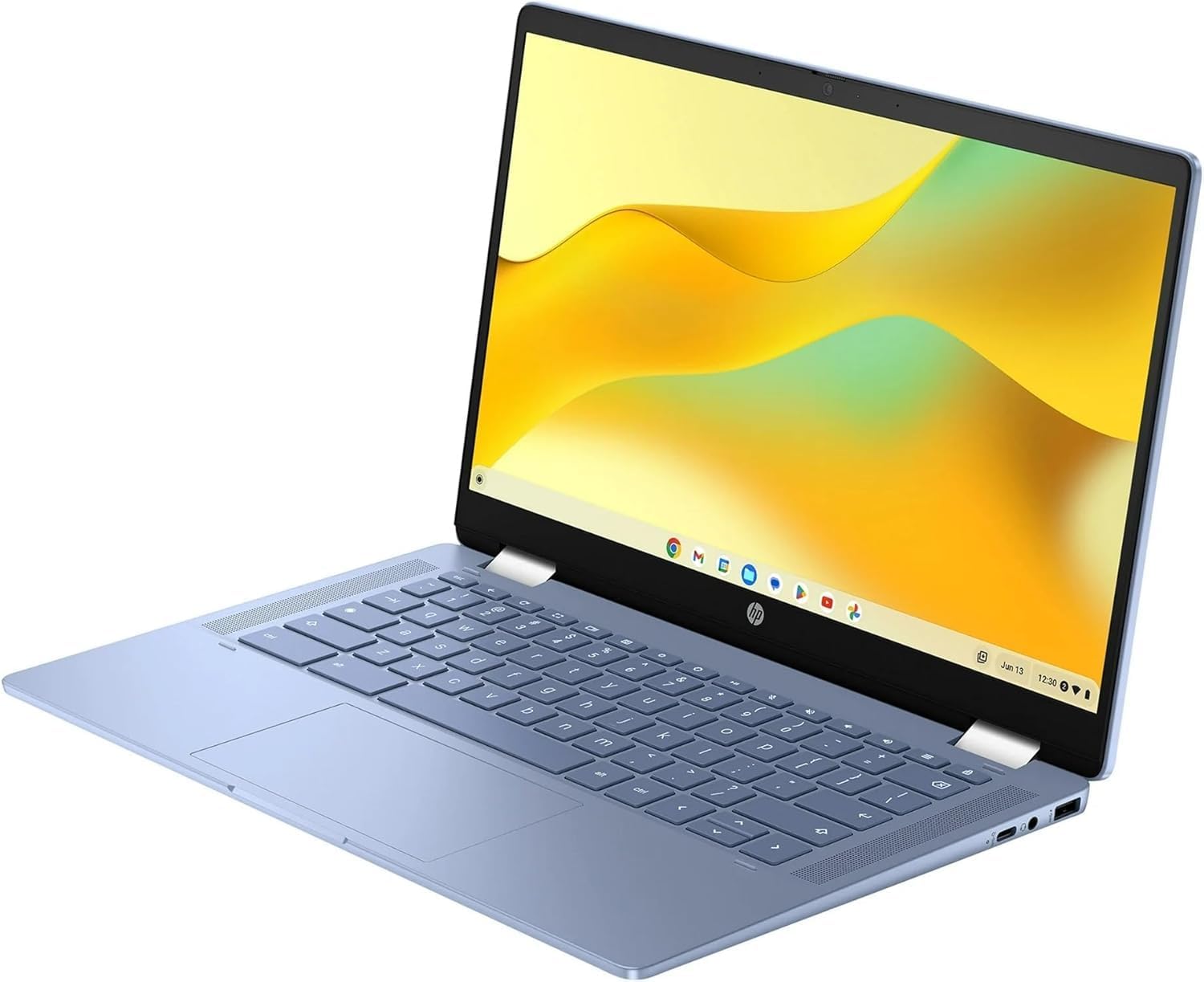 HP Convertible 2-in-1 Chromebook in Blue 14' Touch HD Intel 4-Core up to 3.40GHz 4GB Ram 128GB Storage 4K Graphics Super-Fast WiFi Chrome OS (14b - Renewed)