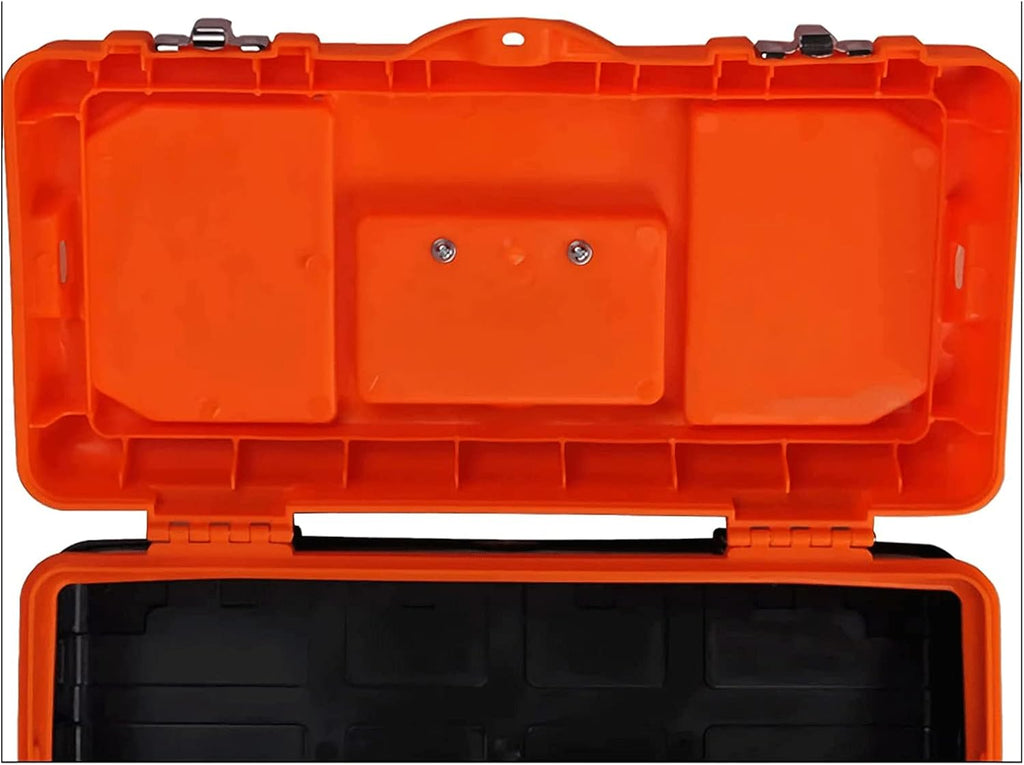 LIOONS Tool Box Metal Lockable High Capacity Plastic Tool Boxes Portable Tool Set with Removable Tray Storage Case Sturdy Tool Kit