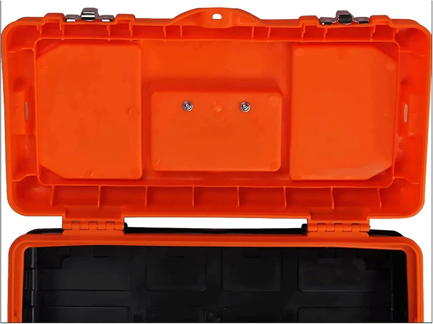 LIOONS Tool Box Metal Lockable High Capacity Plastic Tool Boxes Portable Tool Set with Removable Tray Storage Case Sturdy Tool Kit