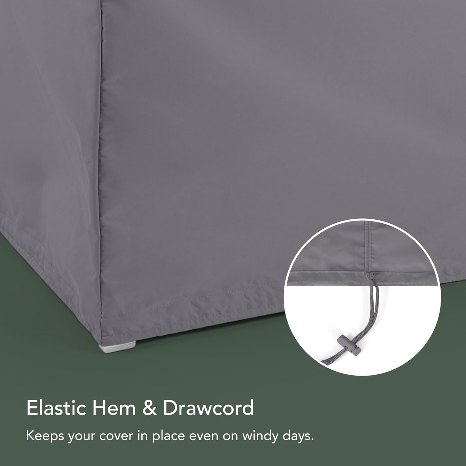 Covermates Elite Zero‑Turn and Riding Lawn Mower Cover – Heavy‑Duty Polyester All‑Weather Outdoor Protection Water‑Resistant, Drawcord, & Breathable Vent, 58W x 82D x 52H, Charcoal