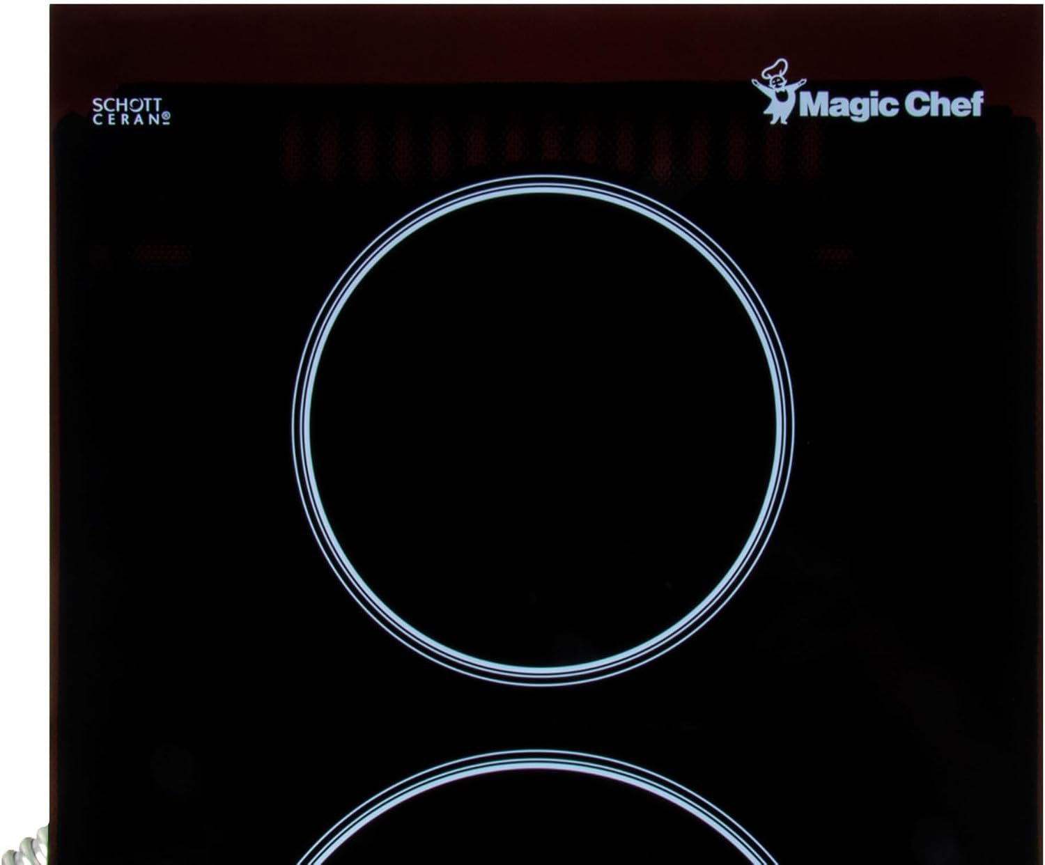 12 in. Radiant Electric Ceramic Glass Cooktop in Black with 2 Elements