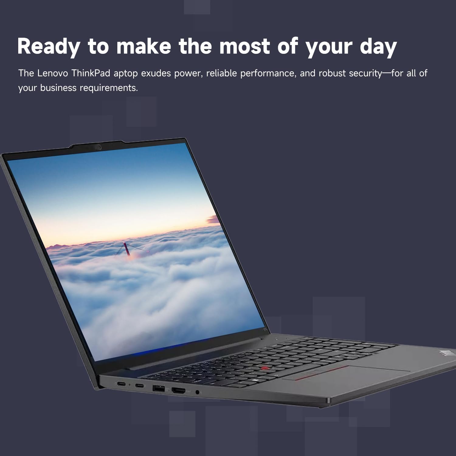 Lenovo ThinkPad E16 Business Laptop, 16' FHD+ Touchscreen, Intel Core i7-1355U, 40GB RAM, 1TB SSD, Fingerprint, Backlit, Webcam, HDMI, Wi-Fi 6, Windows 11 Pro, Bundle with Thunderobot 7-in-1 USB-C Hub