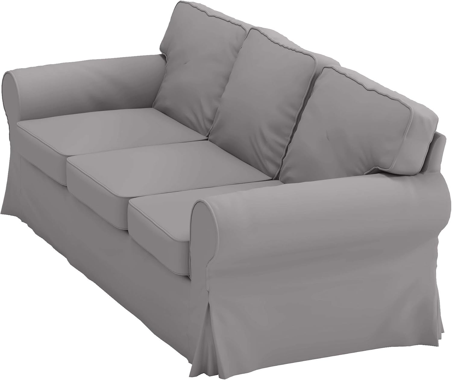 Heavy Duty UPPLAND (Not EKTORP) Sofa Cover Replacement Compatible with IKEA UPPLAND 3 Seat Sofa, Loveseat, Armchair, Sectional Corner, or Footstool Slipcover Only (Uppland Sofa Light Gray)