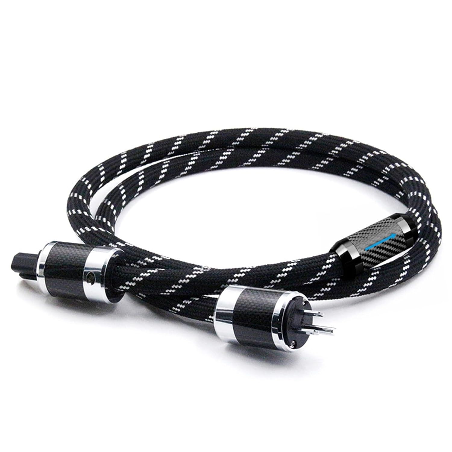 10 AWG Audiophile Power Cable, Hi-End OFC Power Cords for HiFi Systems (3ft,6ft,9ft), Audio Electrical Wire Stereo Jack Phono Plugs Connector for CD Player(US,6ft)