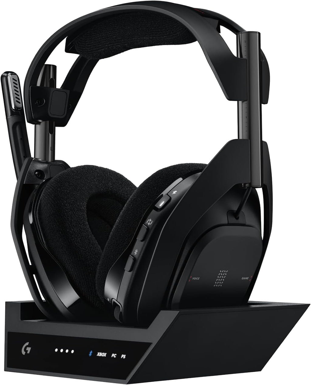Logitech G Astro A50 X Multi-Platform Wireless Gaming Headset + Base Station for PS5/Xbox/PC: PLAYSYNC Video & Audio Switcher, HDMI 2.1 4K 120Hz VRR, <24bit/48kHz, 24hr Battery, 2.4GHz & BT - Black