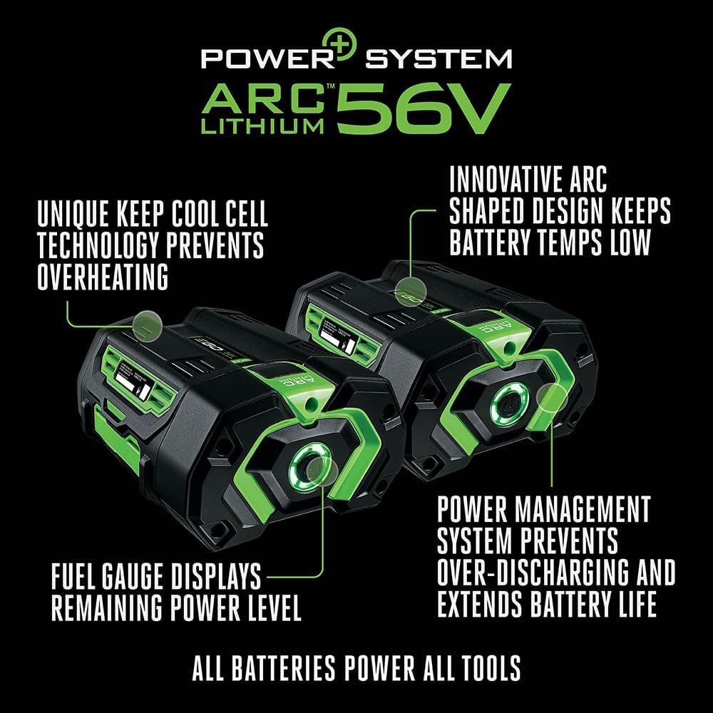 EGO Power+ Battery 56V, 5.0Ah, 2-Pack - BA2800T-2(Genuine EGO Battery / 100+ Compatible Tools)