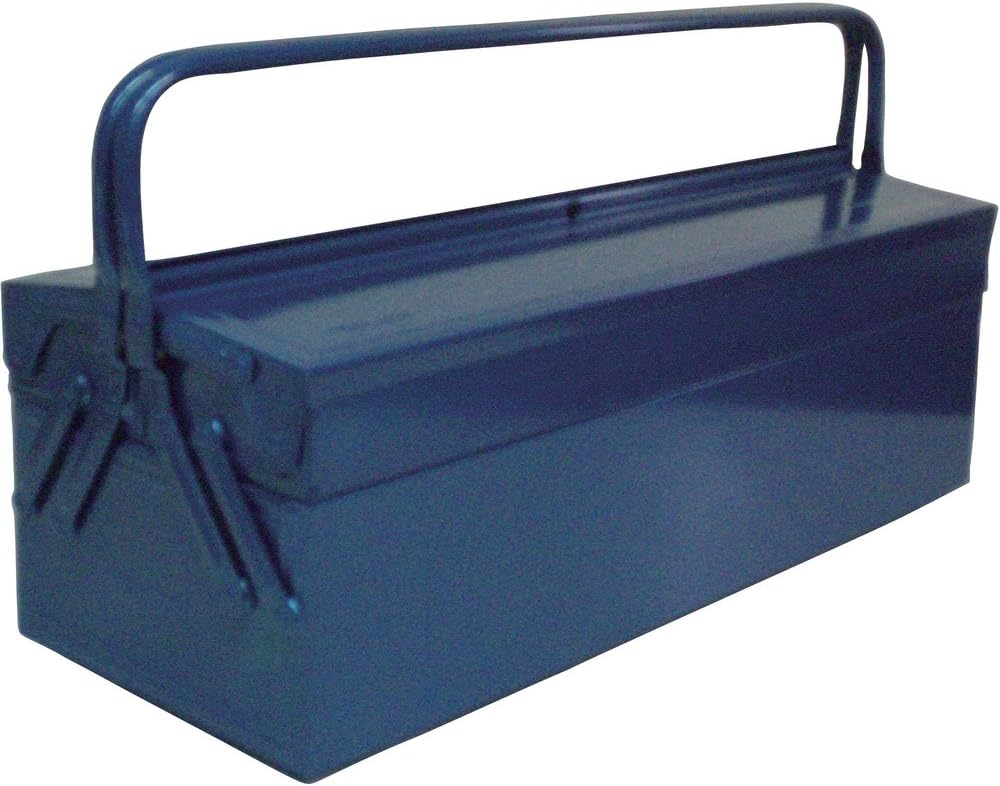 TRUSCO GL-600-B 2-Tier Tool Box, 23.6 x 8.7 x 12.0 x 12.0 inches (600 x 220 x 305 mm), Blue