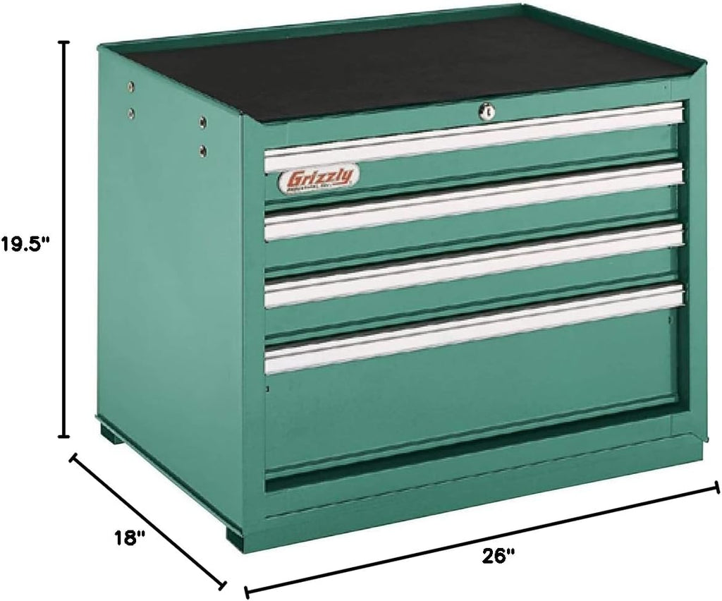 Grizzly Industrial H5651-4-Drawer Full-Depth Tool Chest