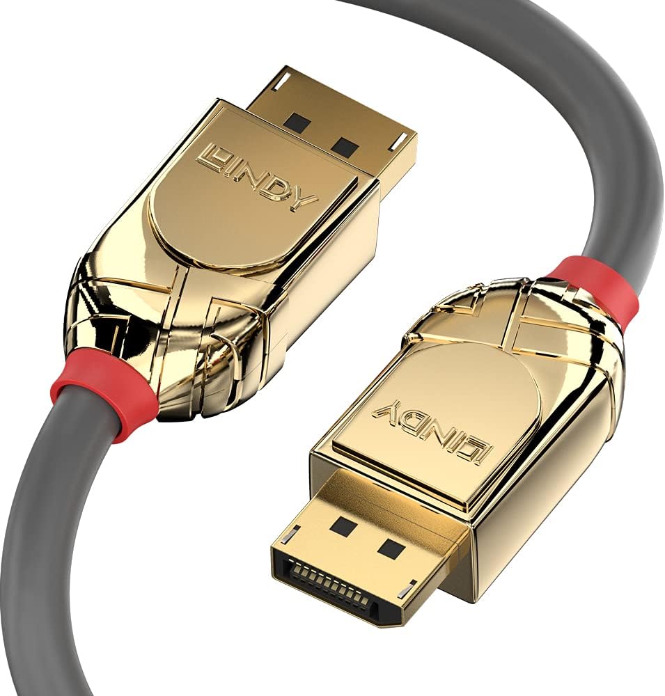 LINDY 15m DisplayPort 1.2 Cable, Gold Line